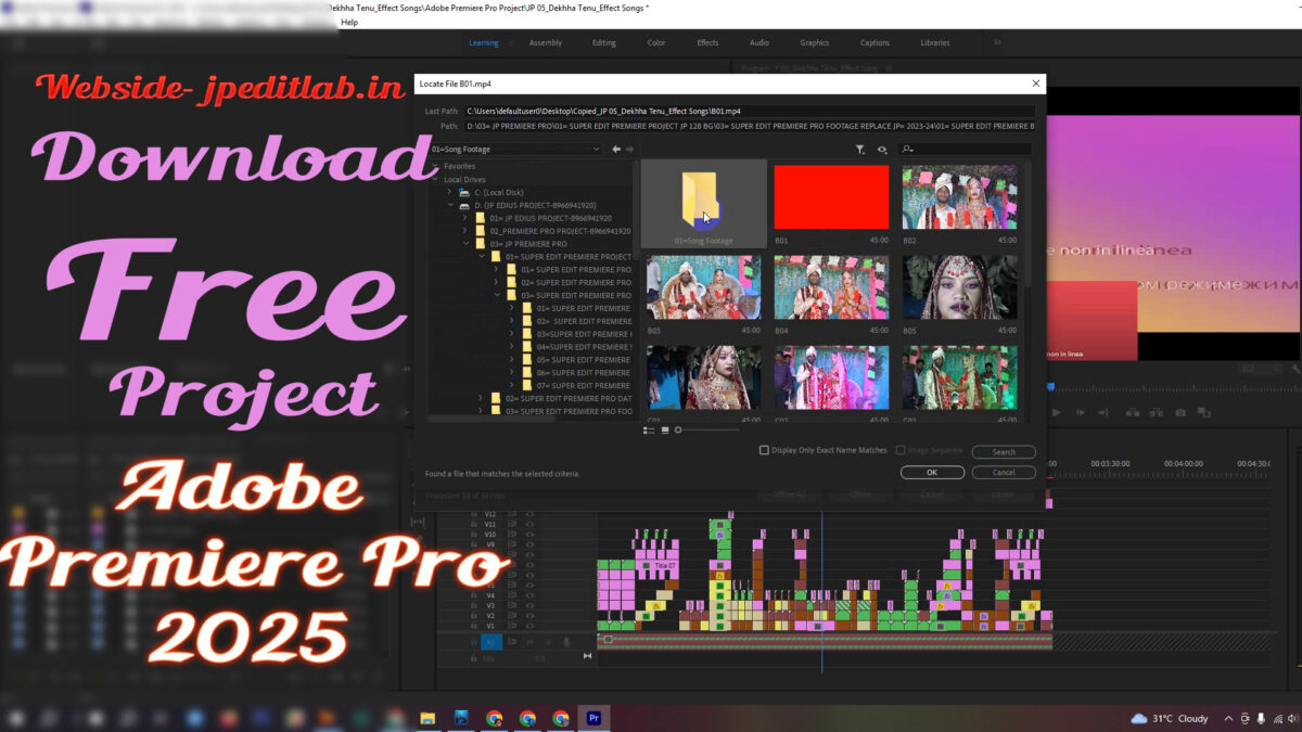 Free Download Dekhha Tenu Premiere Pro Song Project Template - Image 1