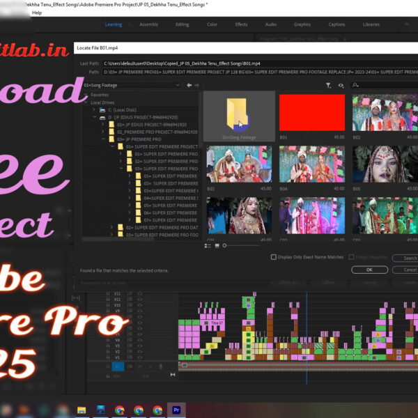 Free Download Dekhha Tenu Premiere Pro Song Project Template
