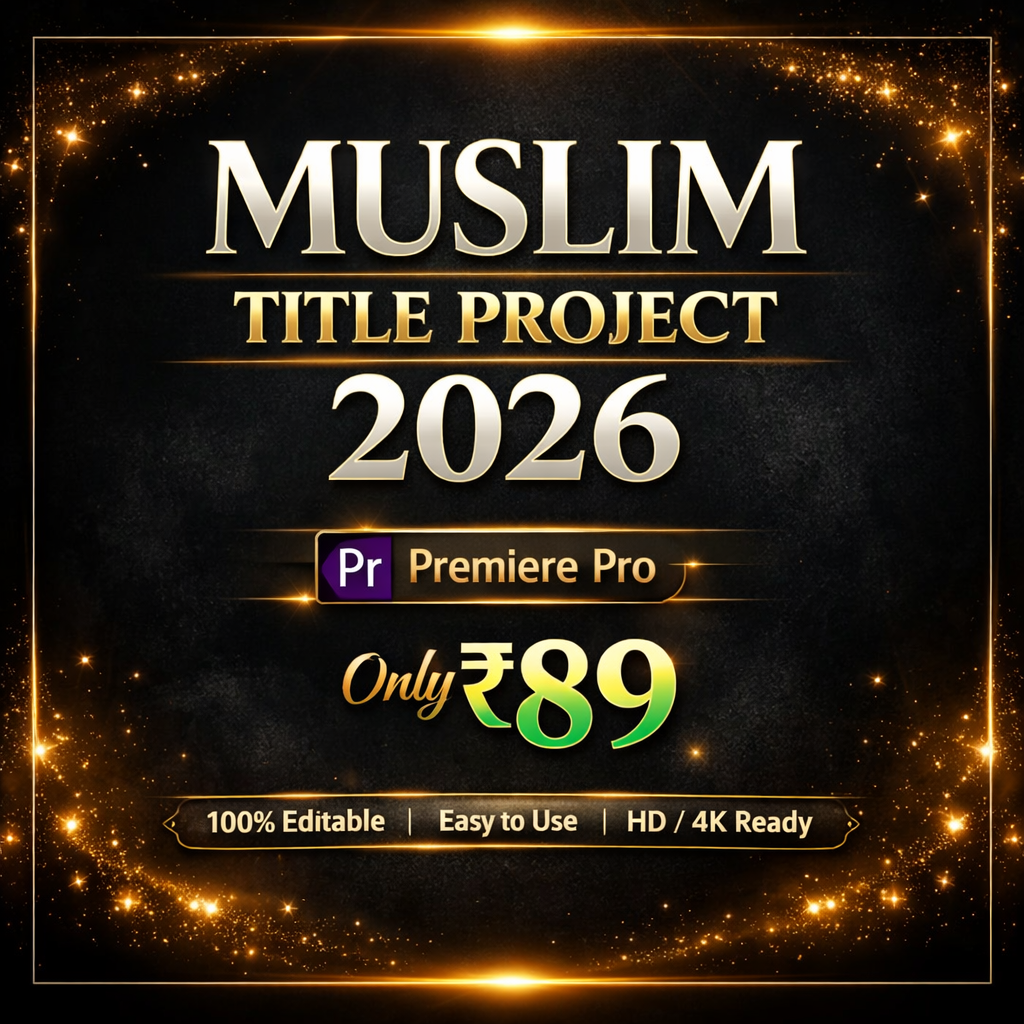 Premiere Pro Muslim Title Project 2026